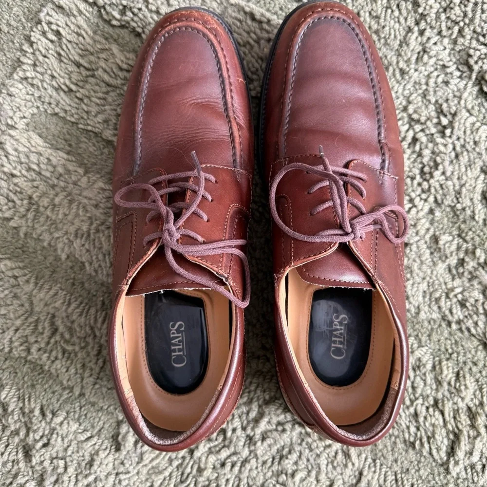 Chaps Men’s Leather Oxford Dress Shoes